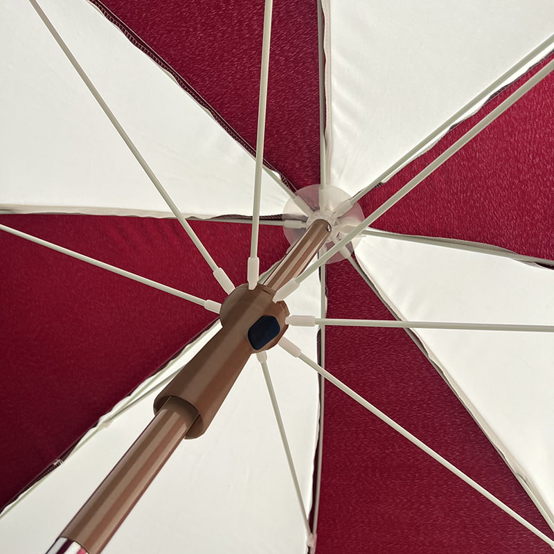 Rama z włókna 2M, lekki aluminiowy trzonek, zwykły parasol przeciwsłoneczny.