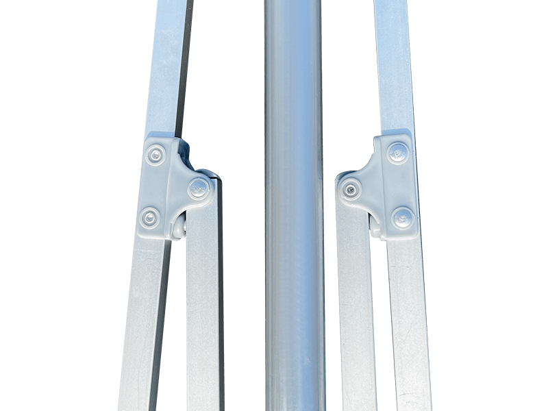 Dekoracyjny parasol plażowy 2,8*2,4M z 2 prążkami