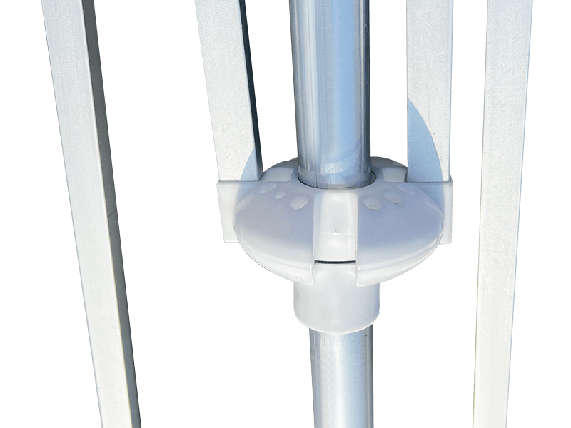 Dekoracyjny parasol plażowy 2,8*2,4M z 2 prążkami