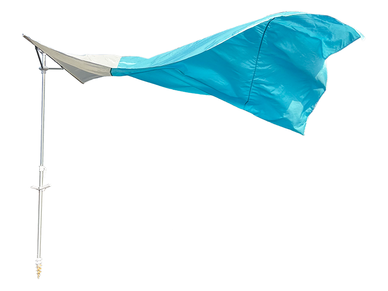 Dekoracyjny parasol plażowy 2,8*2,4M z 2 prążkami