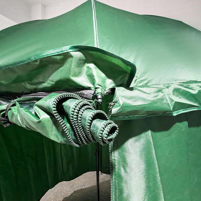 Parasol z baldachimem w kolorze wojskowym w kolorze zielonym 2,2 m