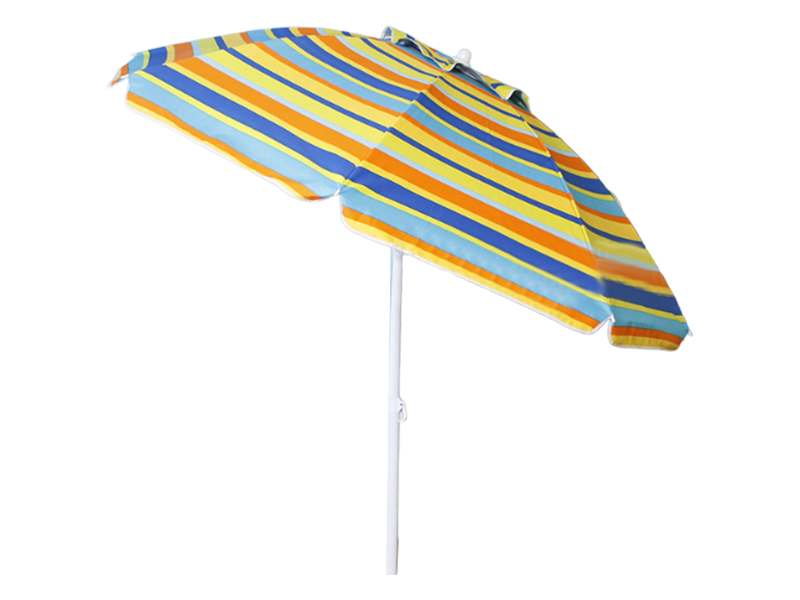Parasol plażowy 2M z poliestru, na zewnątrz, klejony w kolorze srebrnym
