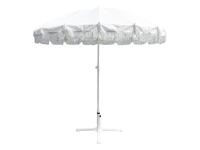 Parasol ogrodowy z frędzlami 16K na zewnątrz